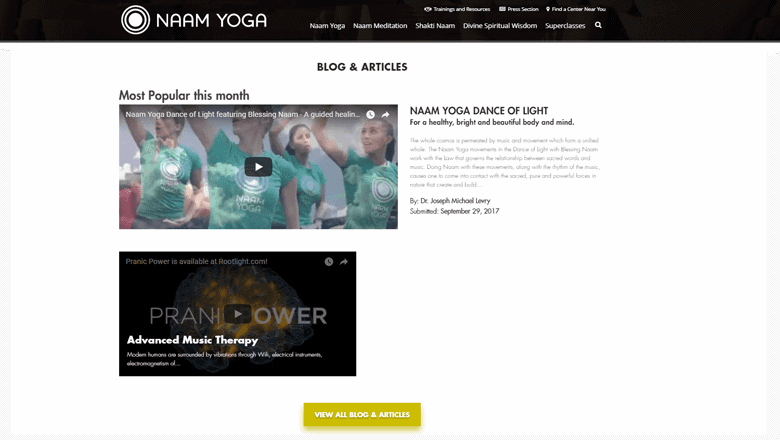naam yoga app, user interface screenshot 03