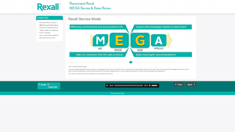 rexall app, user interface screenshot