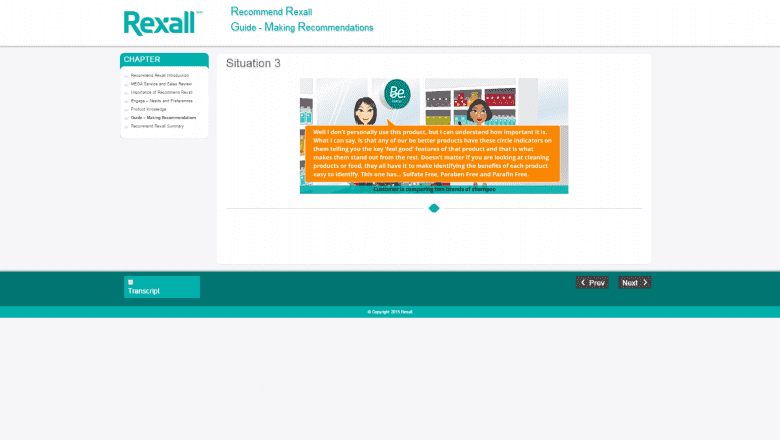 rexall app, user interface screenshot 02