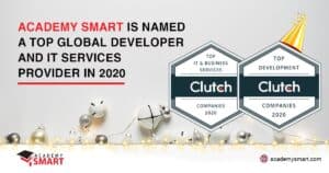 badge awards from clutch.co for academy smart