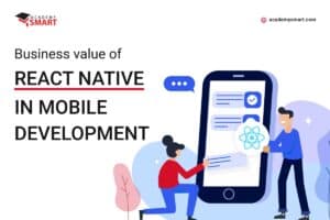 programmer demonstrates the benefits of react native for mobile app development