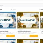 Academy Smart LMS course catalog with categories, course details and self-enrolment